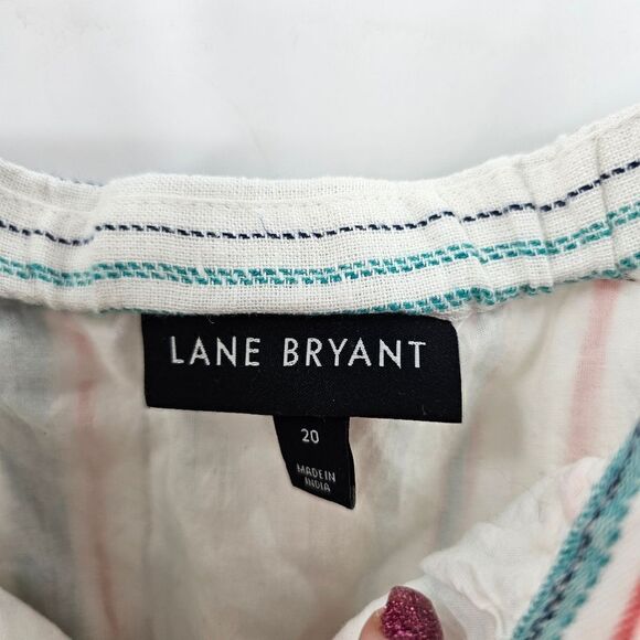 Lane bryant 20 dress beach stripe plus size summer vacation - Picture 3 of 3